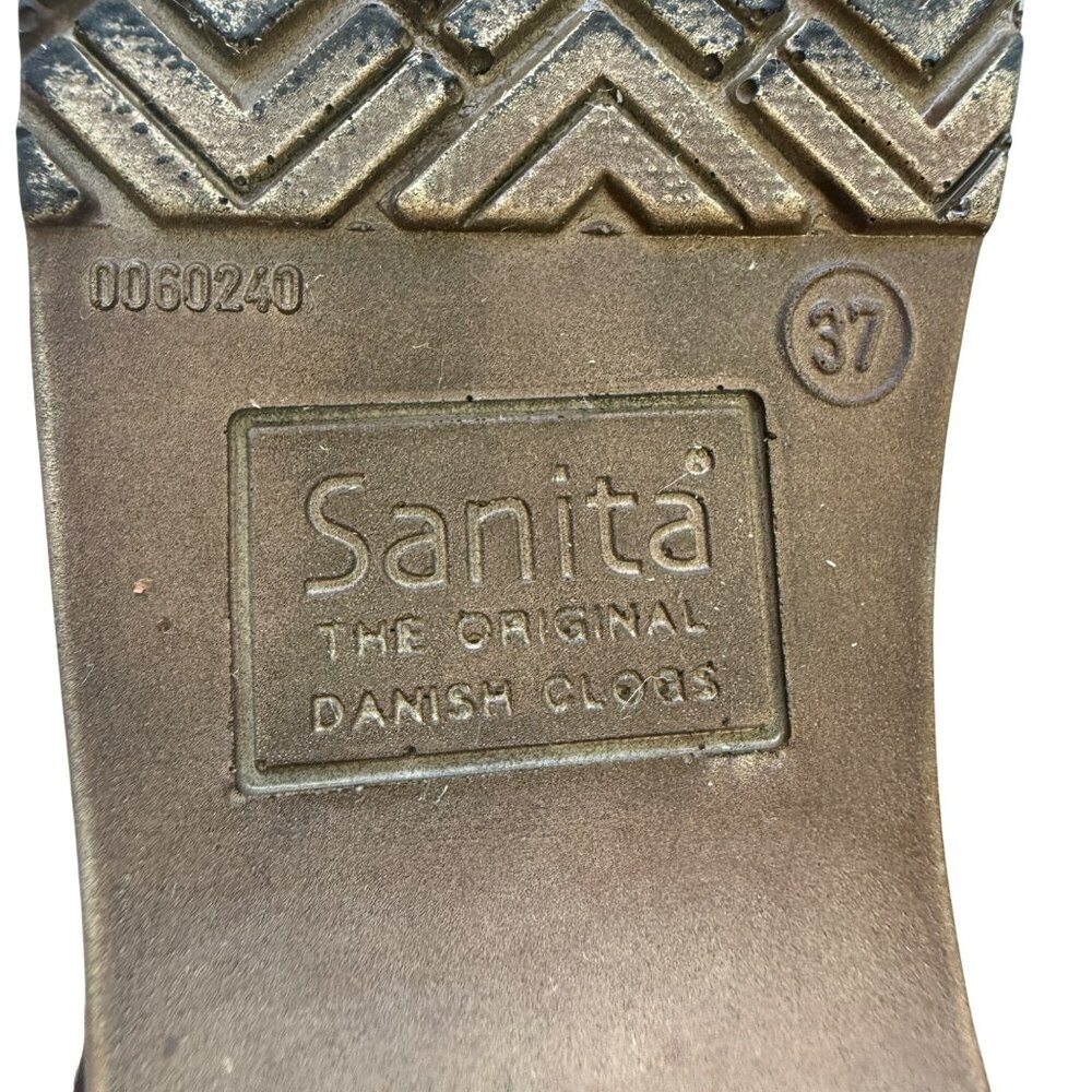Sanita Womens Clogs Multicolor Knit Chevron Size 37 (US 6.5) Comfortable Slip-On - Picture 5 of 9